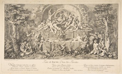 Faunens högtid.n.d. av Claude Gillot