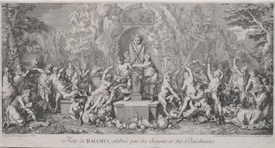 De fyra högtiderna: Bacchusfestivalen av Claude Gillot