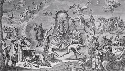 Häxornas sabbat av Claude Gillot