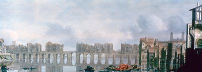 "London Bridge", 1630 av Claude Jongh