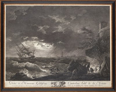 Franska stålstick av Claude Joseph (after) Vernet
