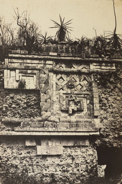 Nunneklostret, Uxmal av Claude Joseph Désiré Charnay