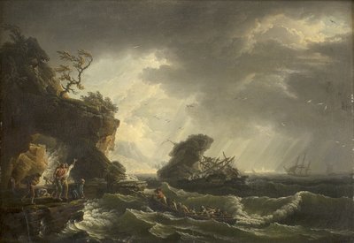 Ett skeppsvrak av Claude Joseph Vernet