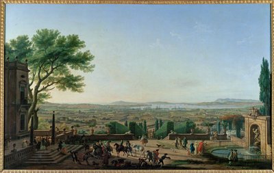 Staden och hamnen i Toulon ... av Claude Joseph Vernet