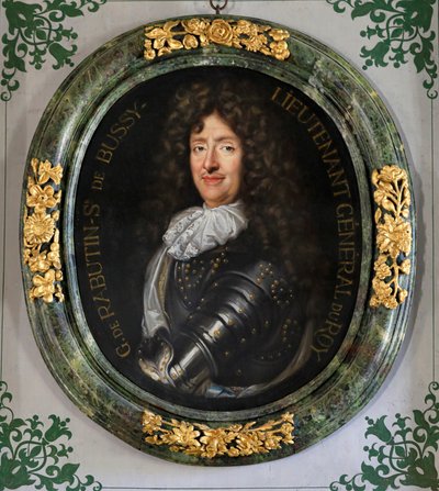 Porträtt av Roger Bussy-Rabutin. Bussy-Rabutins slott. av Claude Lefebvre