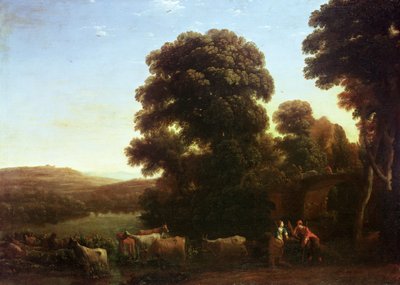 Ett pastoralt landskap av Claude Lorrain