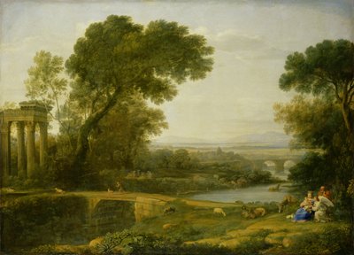 The Rest on the Flight into Egypt (olja på duk) av Claude Lorrain