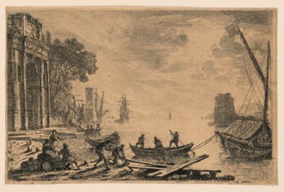 Hamnscenen av Claude Lorrain