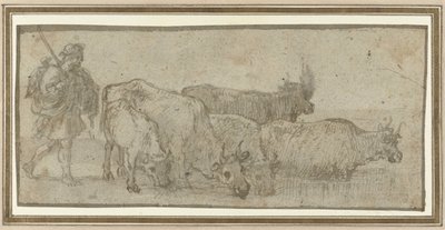 Herde med sin boskapshjord vid ett vadställe av Claude Lorrain