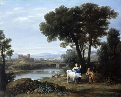 Juno överlämnar Io till Argus vård av Claude Lorrain