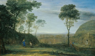 Landskap med Kristus som framträder för Maria Magdalena ("Noli me tangere") av Claude Lorrain