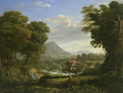 Landskap med Sankt Göran och draken av Claude Lorrain