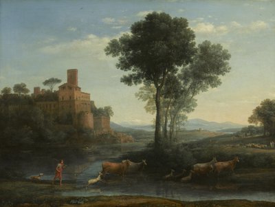 Landskap med Jakobs resa, 1677 av Claude Lorrain