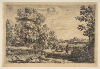 Rebecca och Eliezer, ca. 1638-41. av Claude Lorrain