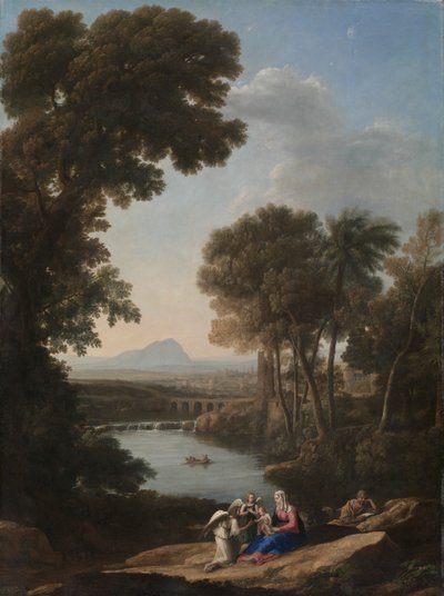 Vila på flykten till Egypten, tidigt 1640-tal. av Claude Lorrain