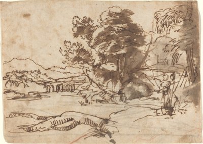 Flodlandskap av Claude Lorrain