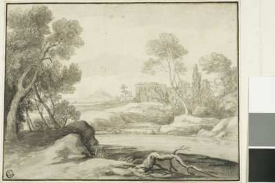 River Scene av Claude Lorrain