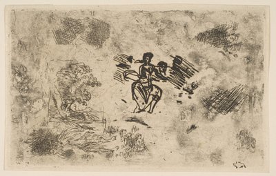Sittande kvinna och andra skisser, ca. 1630-33. av Claude Lorrain