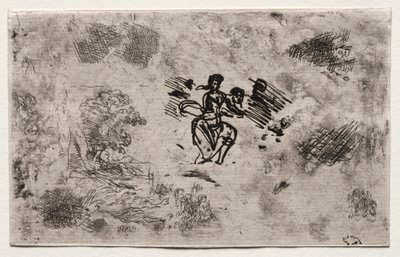 Studie av en sittande kvinna och andra skisser av Claude Lorrain