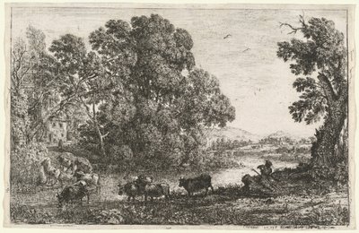 Koherden (Le bouvier) av Claude Lorrain