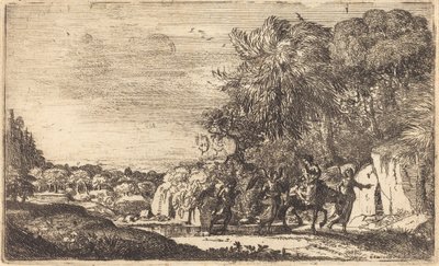 Flygningen till Egypten (La fuite en Egypte) av Claude Lorrain