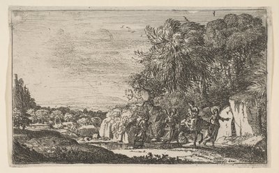 Flygningen till Egypten, ca. 1630-31. av Claude Lorrain