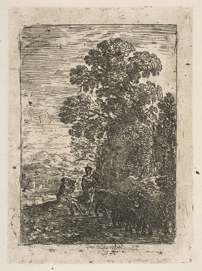 Herden och herdinnan, ca. 1630. av Claude Lorrain