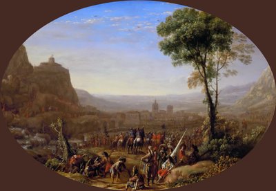The Pass of Susa taget av Ludvig XIII 1629, ca 1631. av Claude Lorrain
