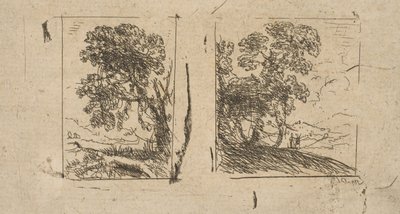 De två landskapen, ca. 1630. av Claude Lorrain