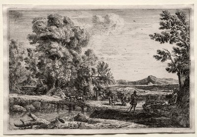 Träbron. av Claude Lorrain