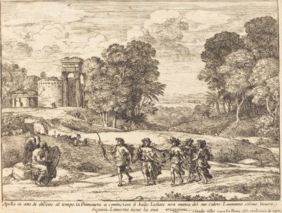 Tid, Apollo och årstiderna av Claude Lorrain