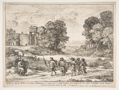 Tid, Apollo och årstiderna, 1662. av Claude Lorrain
