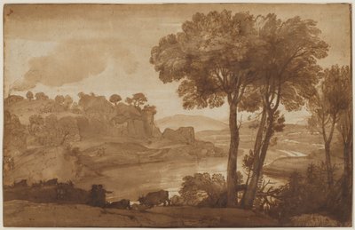 Utsikt över Acqua Acetosa recto, ca. 1645. av Claude Lorrain