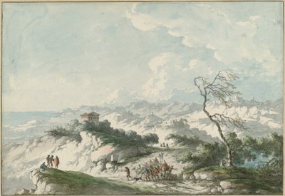 Andra utsikten över Agrigentos landsbygd av Claude Louis Chatelet