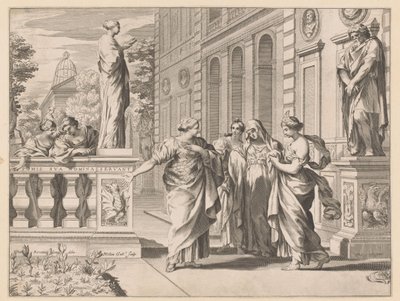 Allegori för att hedra Collegio Romano av Claude Mellan