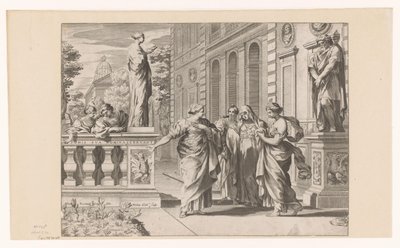 Allegori för att hedra Collegio Romano av Claude Mellan