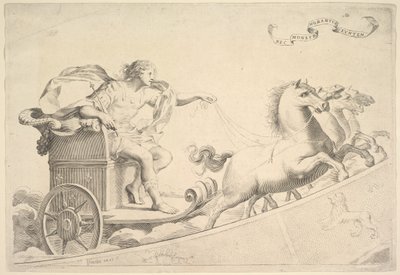Allegori till Ludvig XIV:s ära. av Claude Mellan