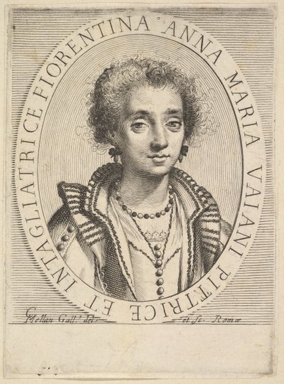 Anna Maria Vaiani, 1624-36. av Claude Mellan