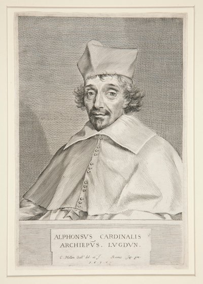 Kardinal Alphonse de Plessis de Richelieu (bror till den berömda kardinalen) av Claude Mellan