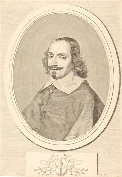Kardinal Jules Mazarin av Claude Mellan