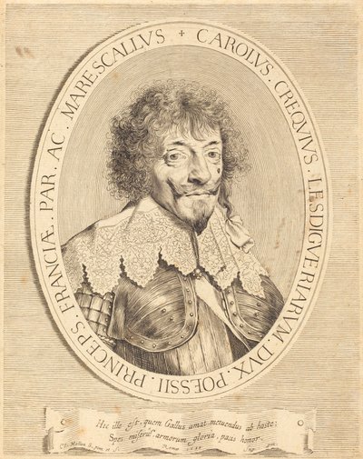 Charles I de Crequi, hertig av Lesdiguières av Claude Mellan