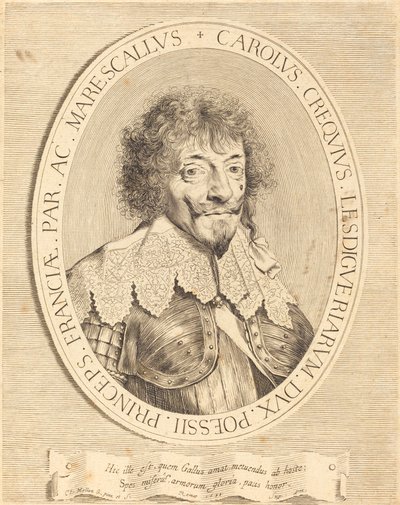 Charles I de Crequi, hertig av Lesdiguières av Claude Mellan