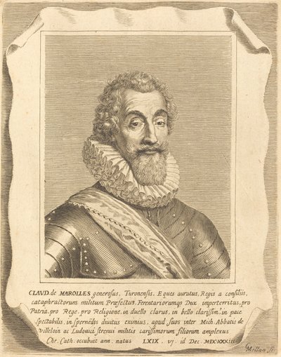 Claude av Marolles av Claude Mellan