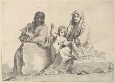 Helig familj. av Claude Mellan