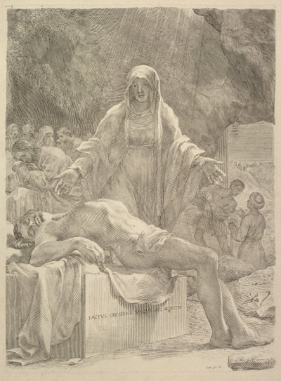 Klagosång, 1683. av Claude Mellan
