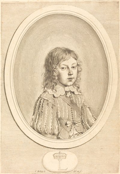 Ludvig XIV som pojke av Claude Mellan