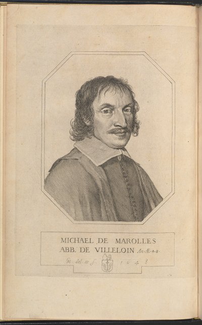 Mikael av Marolles av Claude Mellan
