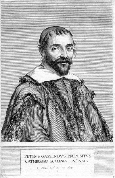 Pierre Gassendi, fransk filosof och vetenskapsman, 1600-talet av Claude Mellan