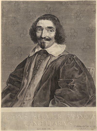 Porträtt av kansler Pierre Séguier av Claude Mellan