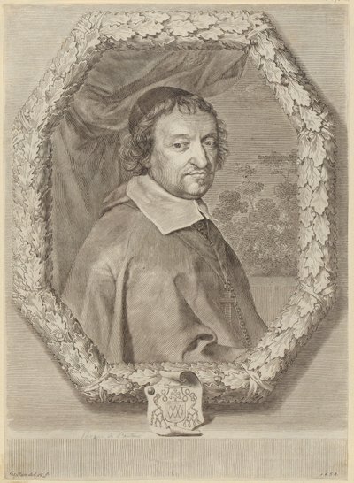 Porträtt av Victor Le Bouthillier av Claude Mellan
